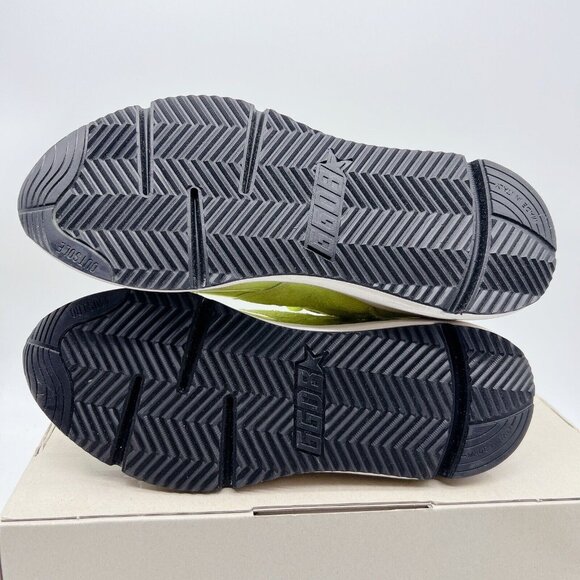 Golden Goose Running Sole Canvas PVC Toe Spur Yellow Sneakers Mens EU 41 US 8 - Picture 9 of 14